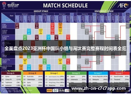 全面盘点2023亚洲杯中国队小组与淘汰赛完整赛程时间表全览 全面盘点2023亚洲杯中国队小组与淘汰赛完整赛程时间表全览