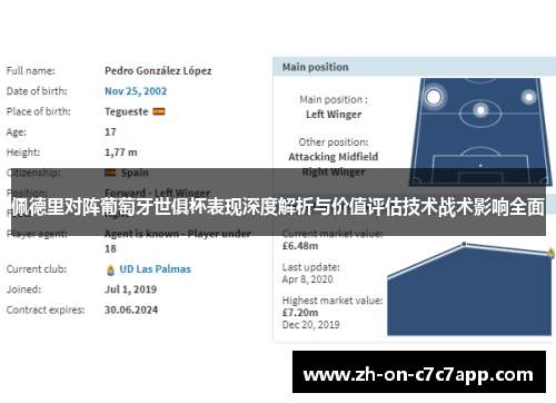 佩德里对阵葡萄牙世俱杯表现深度解析与价值评估技术战术影响全面
